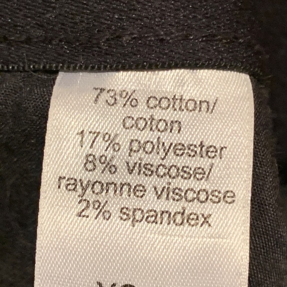 Black denim jean leggings - Picture 3 of 4